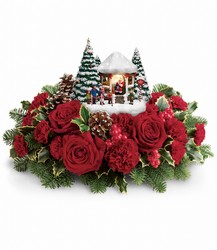 Thomas Kinkade's Visiting Santa *2016*  Flower Power, Florist Davenport FL
